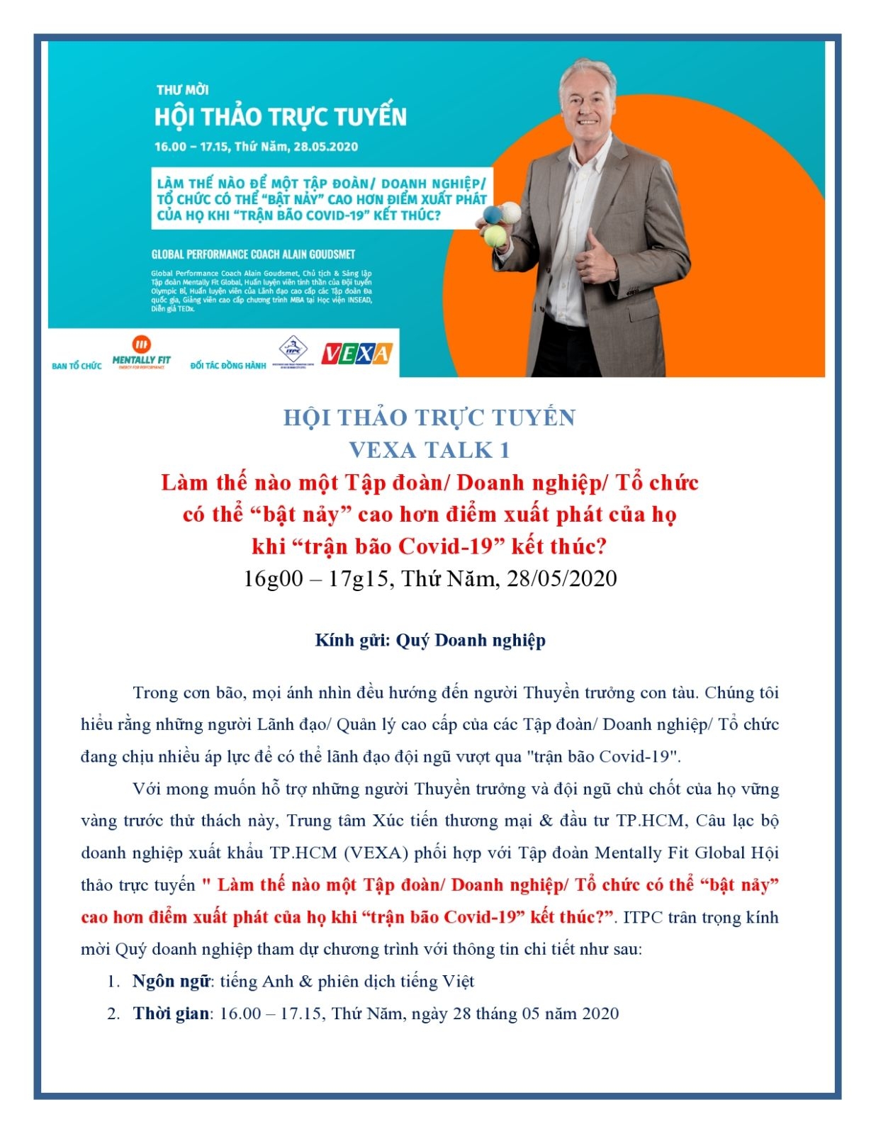 Các cơ hội xúc tiến thương mại dành cho các doanh nghiệp xuất nhập khẩu