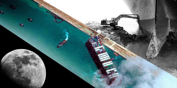 Tàu Ever Given Vẫn Đang 'Mắc Kẹt' Tại Kênh Đào Suez
