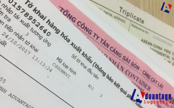 tờ khai xuất khẩu